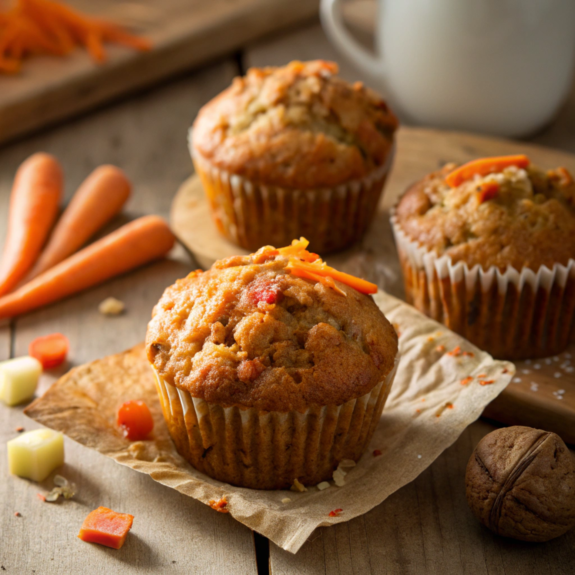Healthy Apple Carrot Muffins simple, Moist, and Delicious