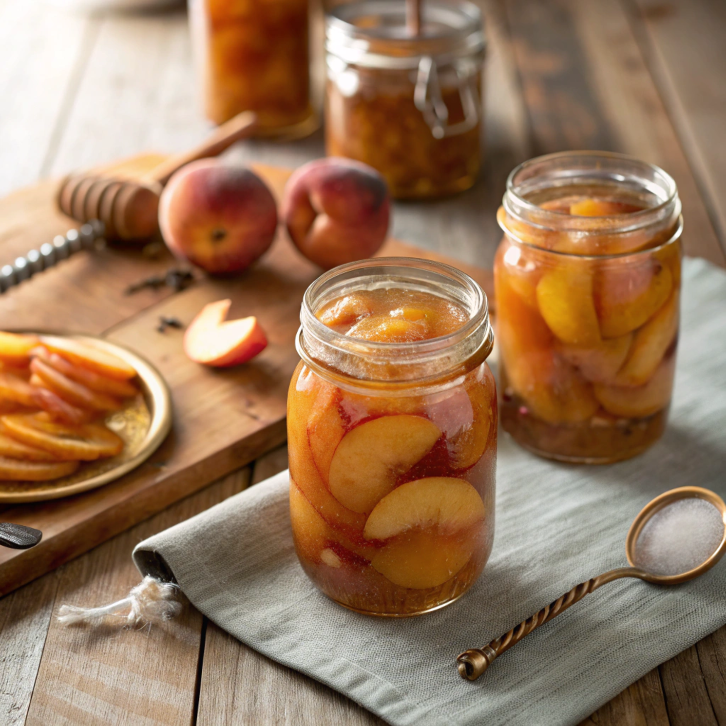 How to preserve peaches and pears